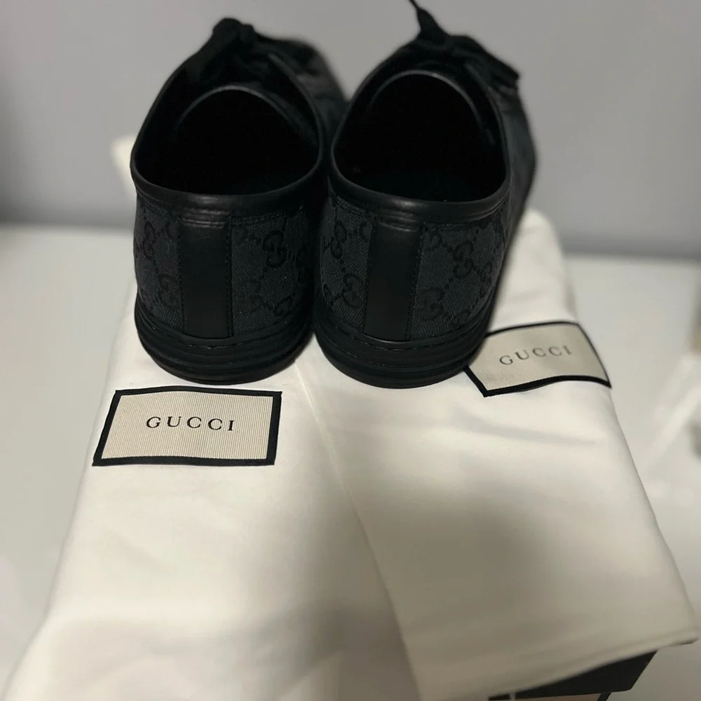 Gucci Black Sneakers Minimalist Design